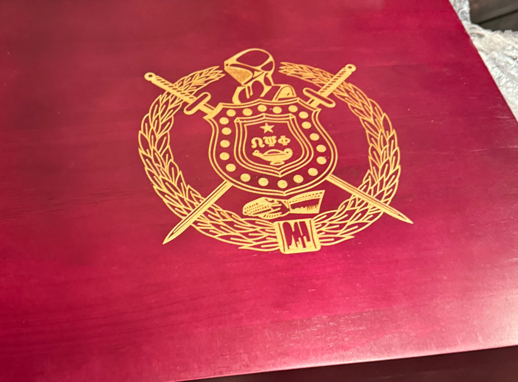 Omega Psi Phi Spanish Cedar Humidor